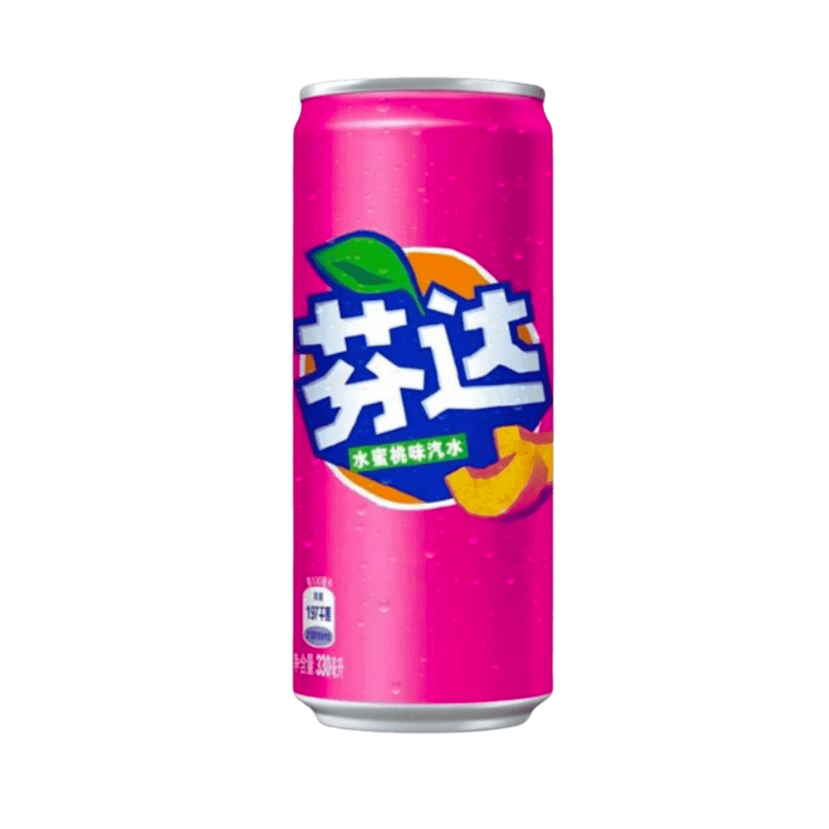 Fanta White Peach Slim Can  (Asiatisk) 330ml 
